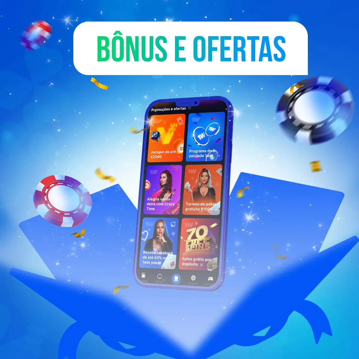 Bônus e ofertas do aplicativo do 1win Casino no Brasil