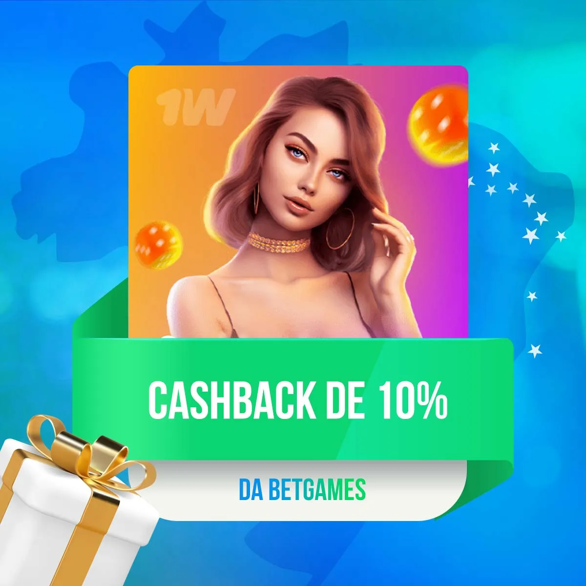Cashback de 10% da BetGames no aplicativo de apostas 1win no Brasil