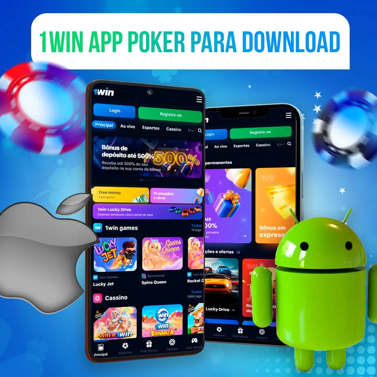 1Win Poker app para descarregar