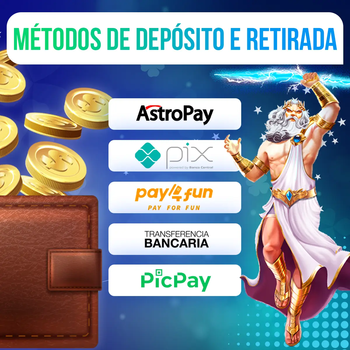 Métodos de pagamentos disponíveis 1Win Gates of Olympus